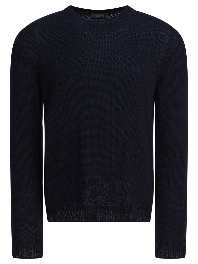 Prada Suéter de cachemira azul para hombre Prada - World Class Fashion