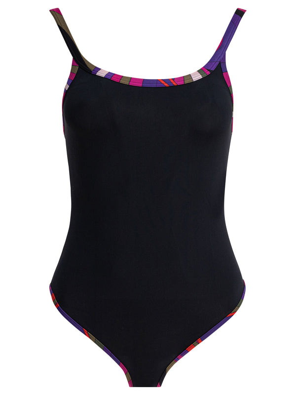 Pucci One-piece Swimsuit With Printed Edges