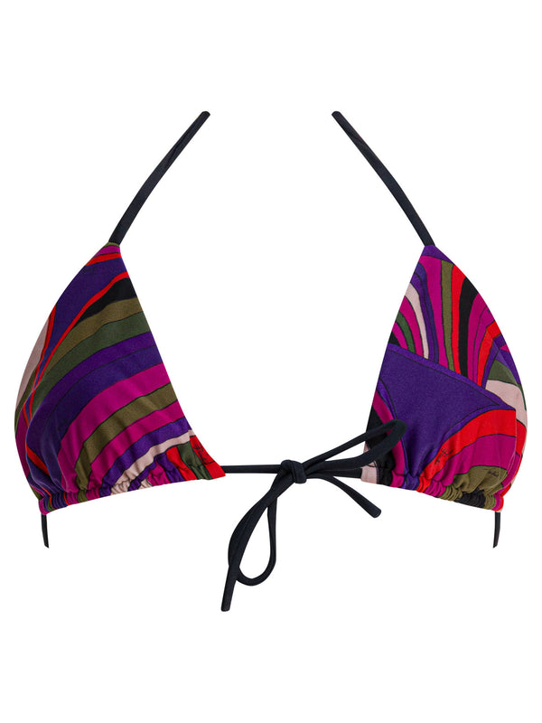 Pucci Iride Print Triangle Bikini Top