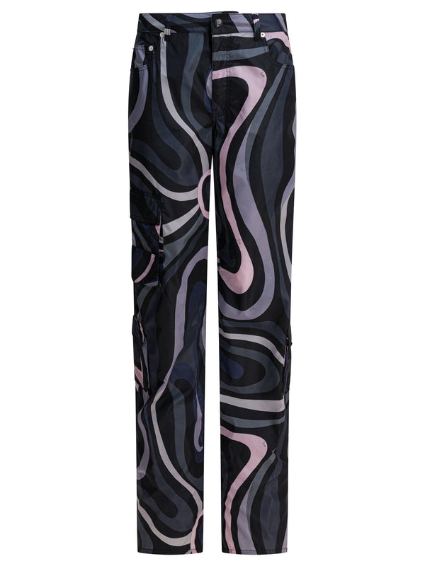 Pucci Marmo Print Cargo Pants