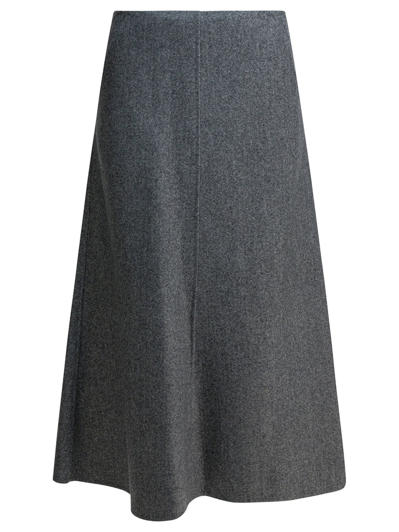 R2W Falda de mujer de mezcla de lana gris R2W - World Class Fashion