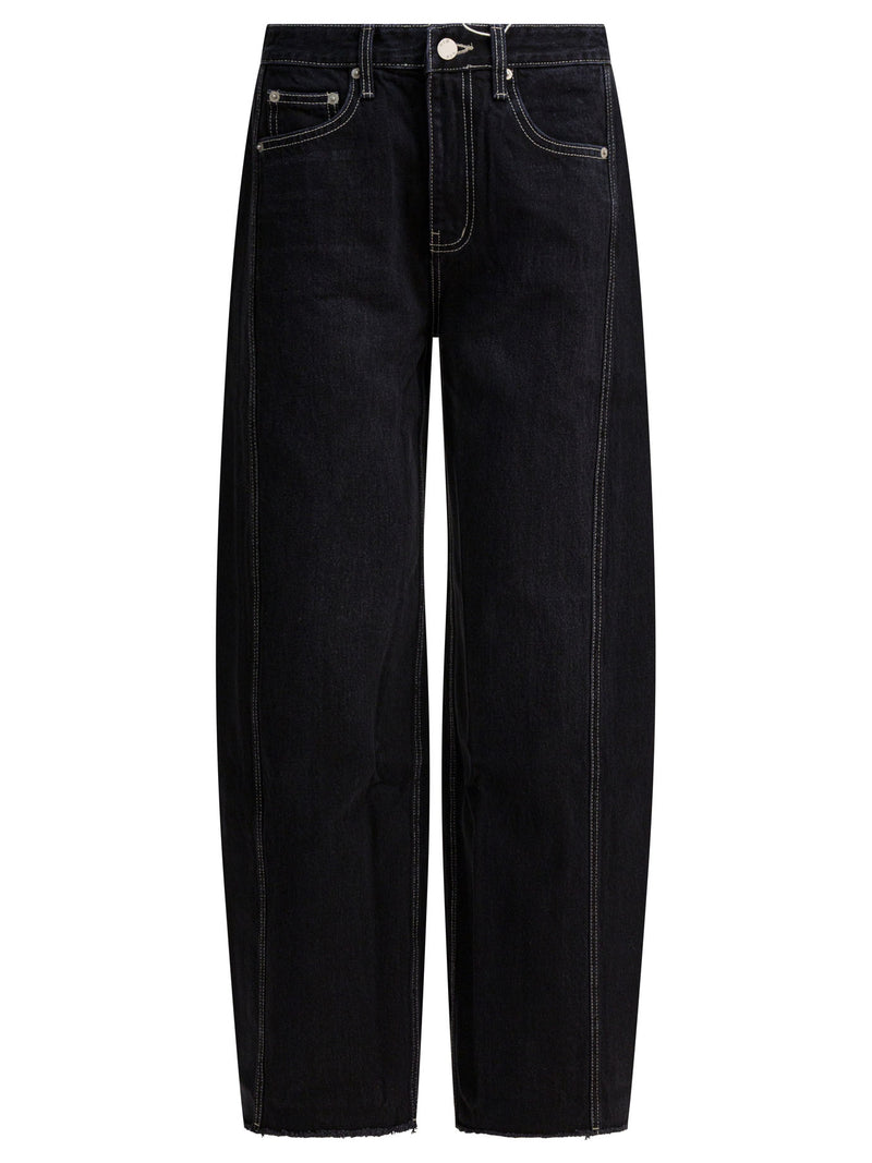 R2W Pantalones negros de algodón R2W para mujer - World Class Fashion