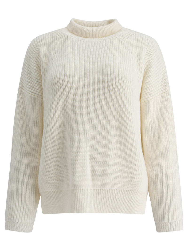 Rakkì Rakkì Merino Wool Turtleneck Knitwear White - World Class Fashion