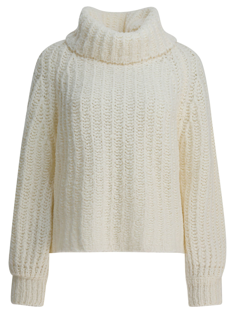 Rakkì Rakkì Myra Turtleneck Sweater White Women - World Class Fashion