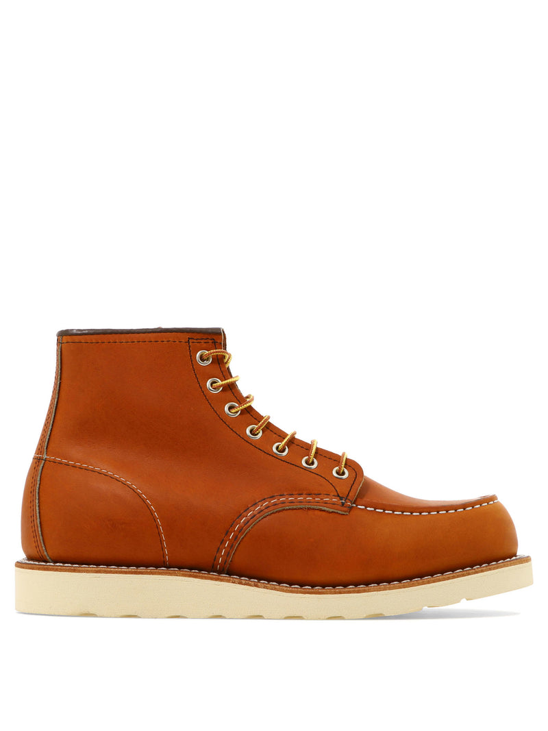 Red Wing Shoes Red Wing Shoes Classic Moc Ankle Boots Brown - World Class Fashion