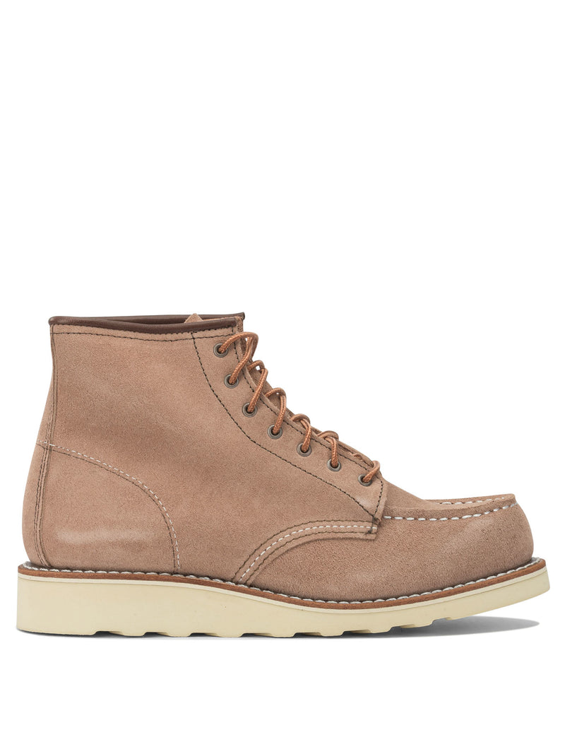 Red Wing Shoes Red Wing Shoes 6'' Moc Toe Dusty Rose Women Boots - World Class Fashion