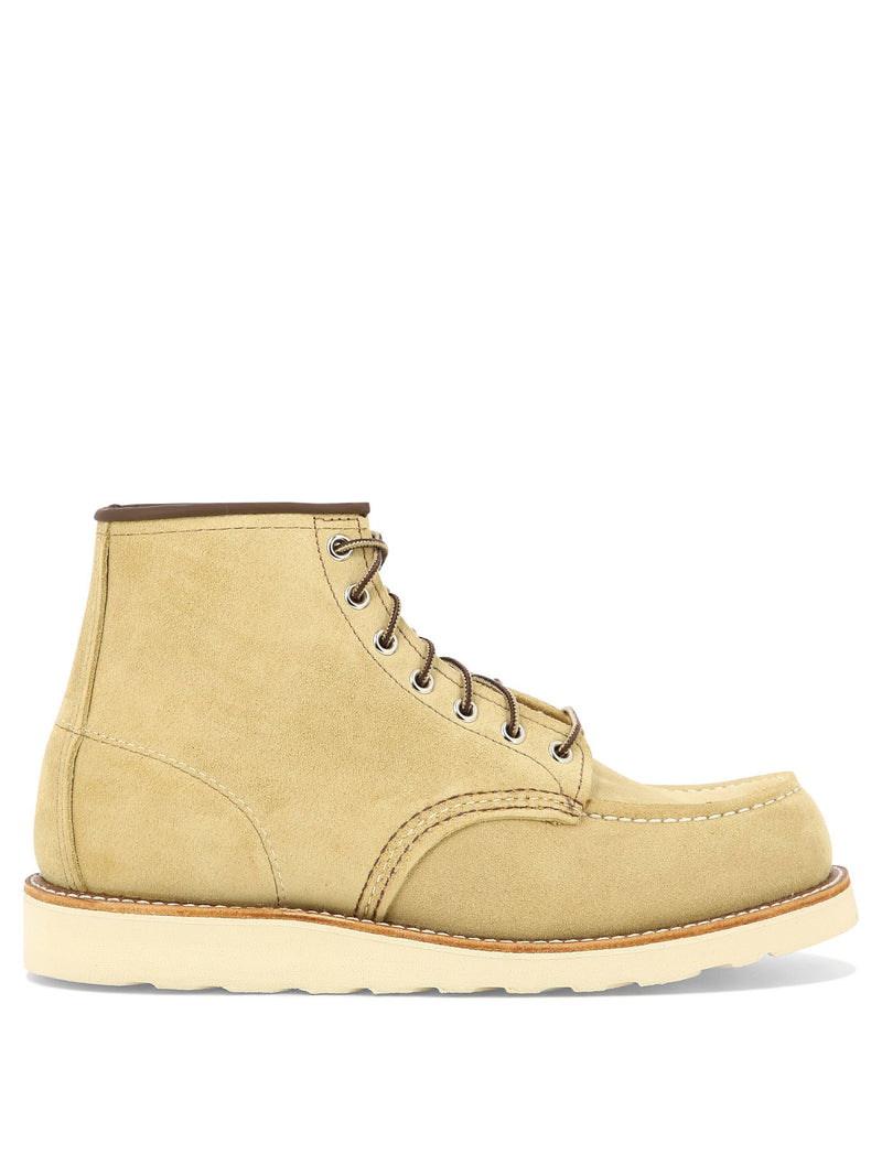 Red Wing Shoes Red Wing Shoes Classic Moc Ankle Boots Beige - World Class Fashion