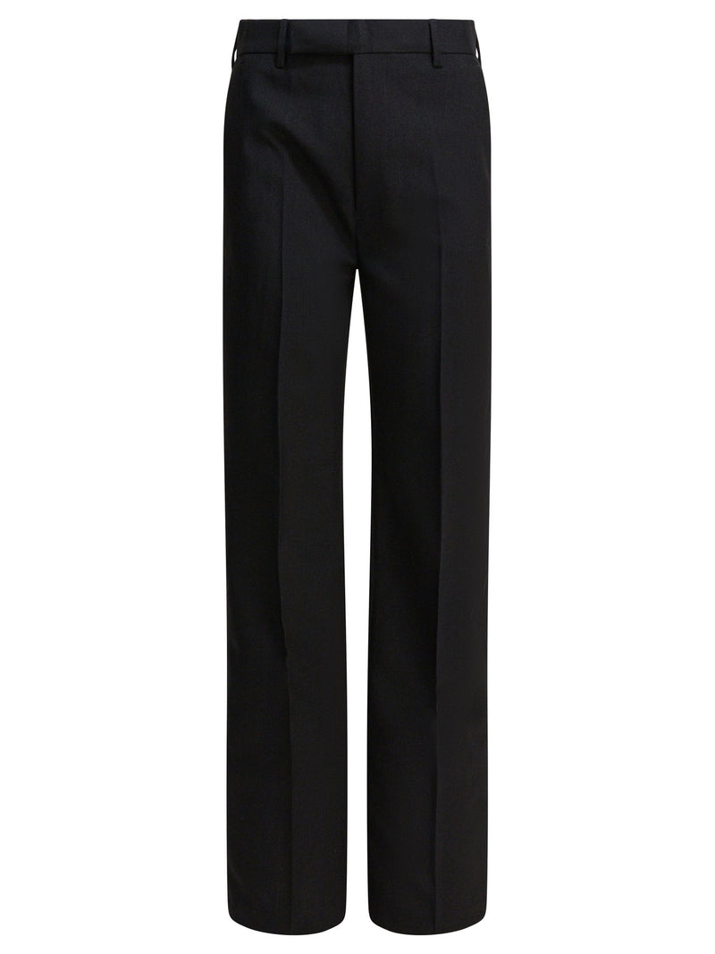Rick Owens Pantalones negros de lana Rick Owens para mujer - World Class Fashion