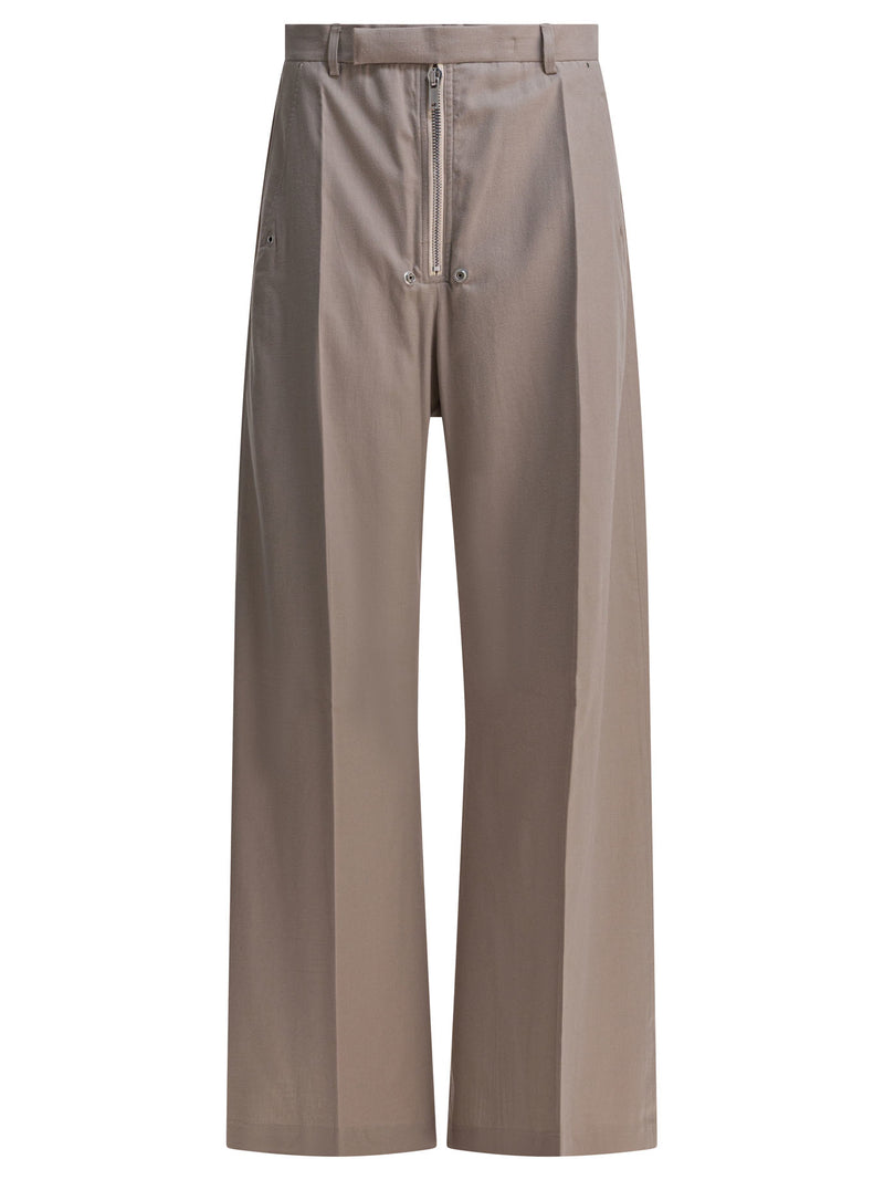Rick Owens Pantalones Anchos Belas a Medida de Rick Owens Beige - World Class Fashion
