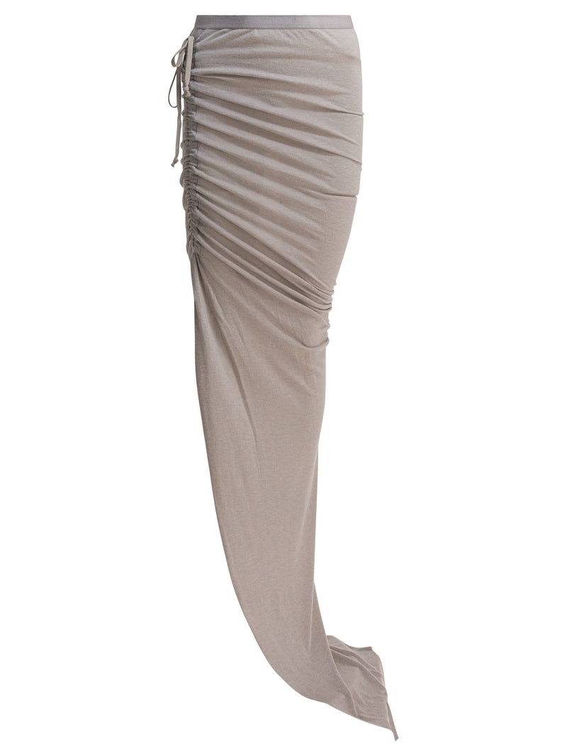 Rick Owens Rick Owens Edfu Falda Beige Mujer - World Class Fashion