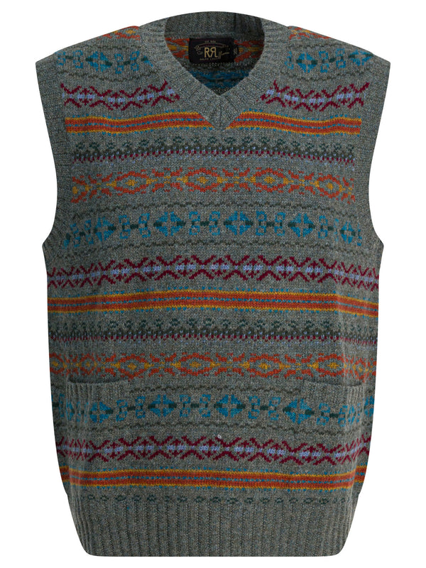 Rrl By Ralph Lauren Fair Isle Wool Vest
