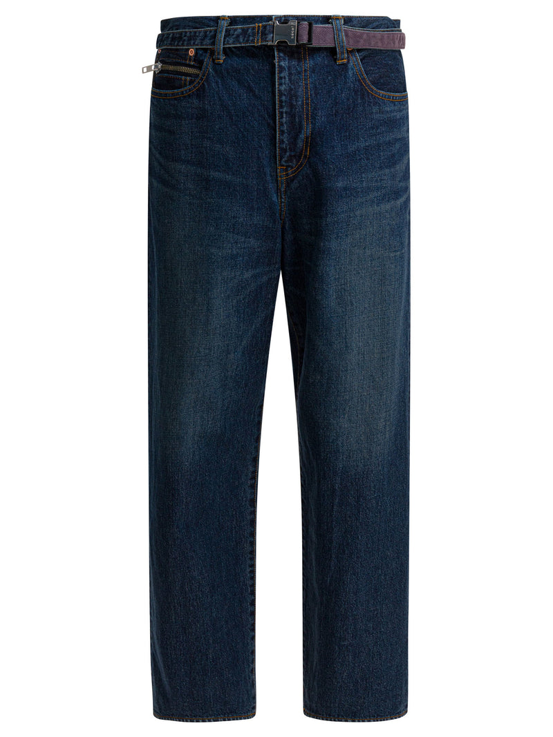 Sacai Sacai Jeans Corte Holgado Azules para Hombre - World Class Fashion