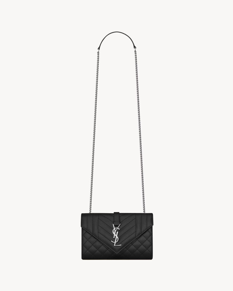 Saint Laurent Bandolera Envelope Saint Laurent Negra para Mujer - World Class Fashion