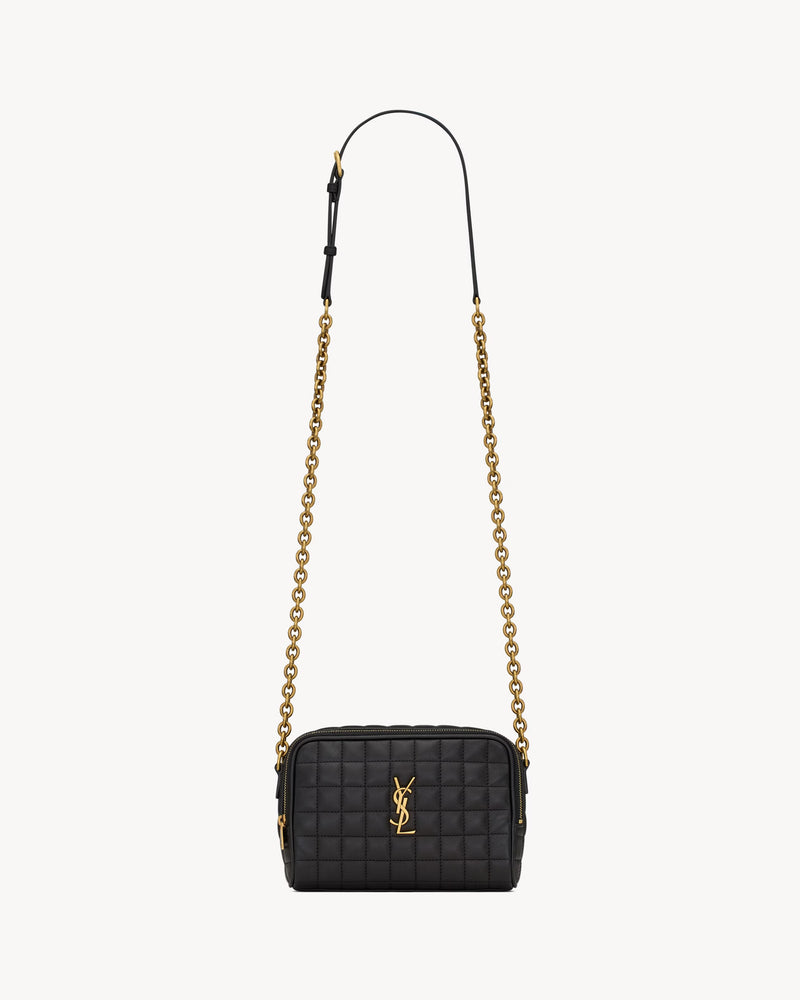 Saint Laurent Bolso cruzado Saint Laurent tipo cámara en color negro - World Class Fashion