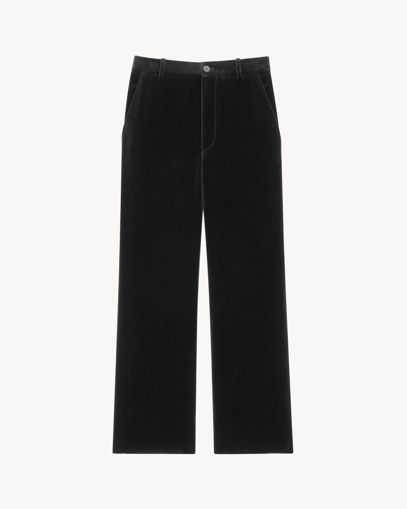 Saint Laurent Saint Laurent Velvet Pants Black Women - World Class Fashion
