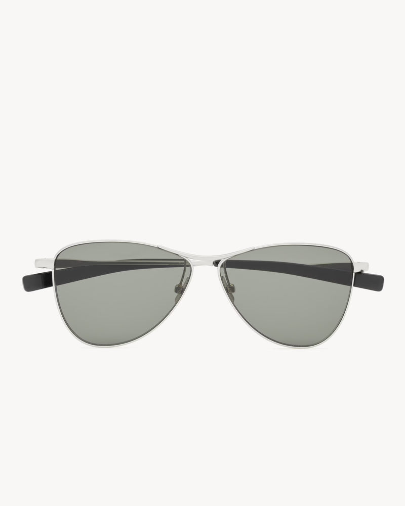 Saint Laurent Saint Laurent SL 831 Vesper Sunglasses Silver - World Class Fashion