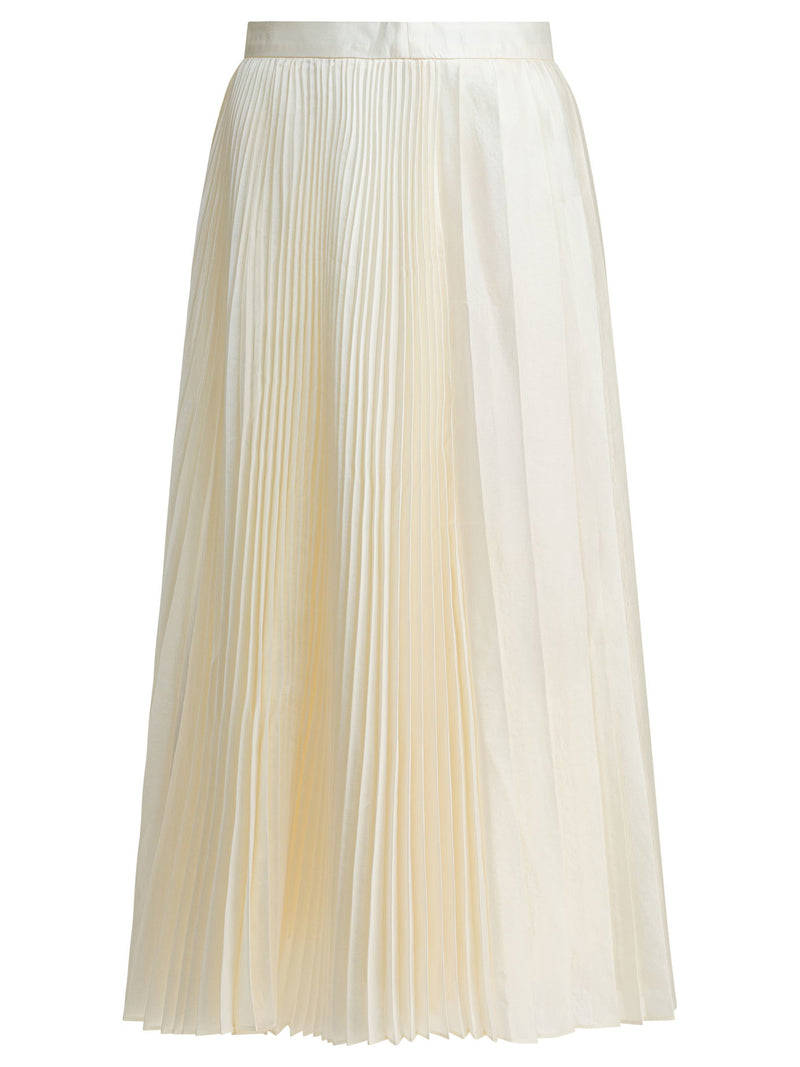 Sandbeige Falda Blanca de Poliéster Color Beige Arena para Mujer - World Class Fashion