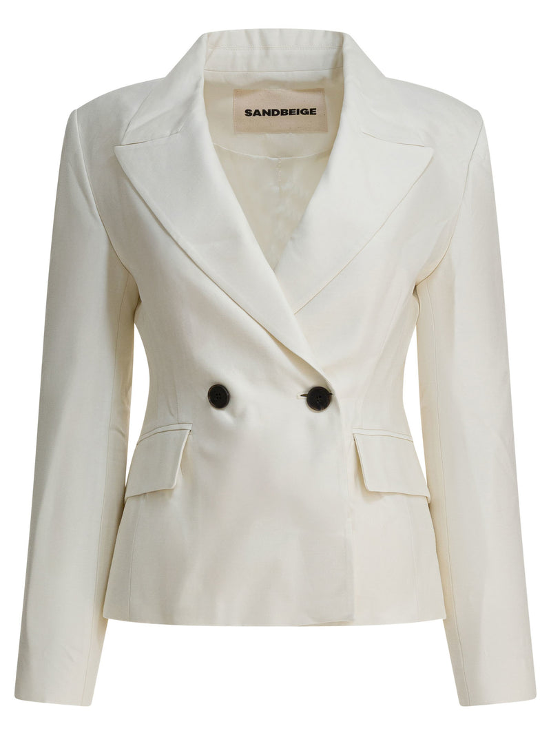 Sandbeige Chaqueta Blazer Karin Blanco Beige Arena - World Class Fashion