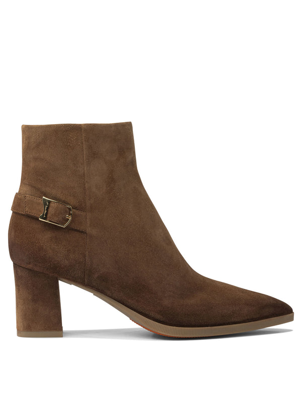 Santoni Suede Ankle Boots 65mm