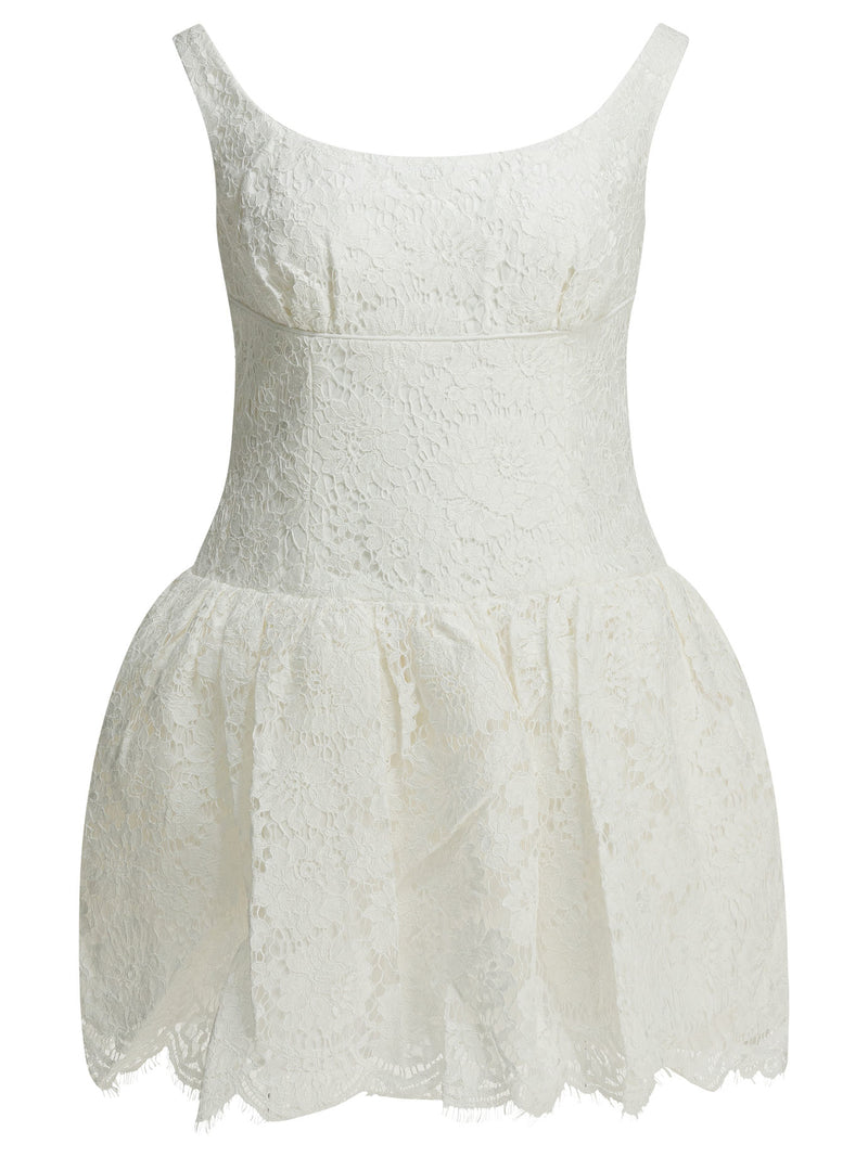 Self-portrait Self-Portrait Vestido de mujer Blanco AW25-088SA-WWHITE - World Class Fashion