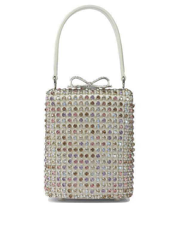 Self-portrait Mini Multi Crystal Hand Bag