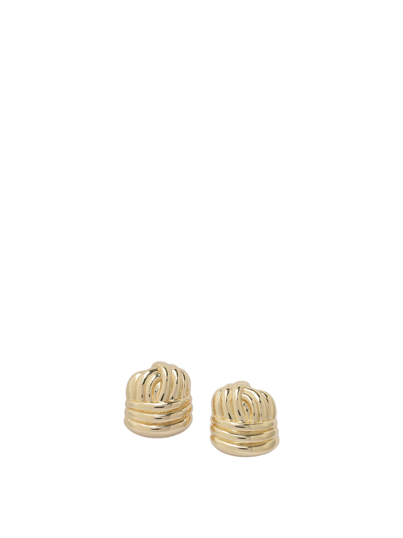 Self-Portrait Self-Portrait Gold Knot Earrings Women - World Class Fashion
