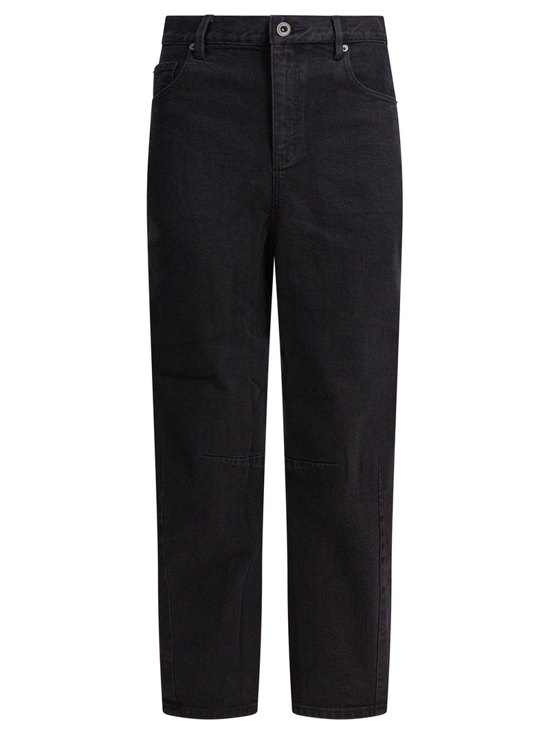 Self-Portrait Self-Portrait Wide Leg Jeans Black - World Class Fashion