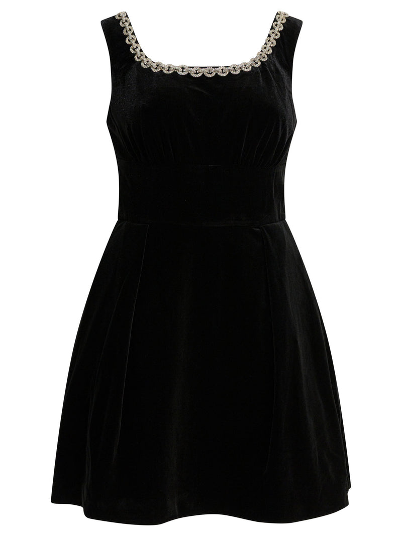 Self-portrait Self-Portrait Vestido Negro para Mujer SC25-021S-BBLACK - World Class Fashion