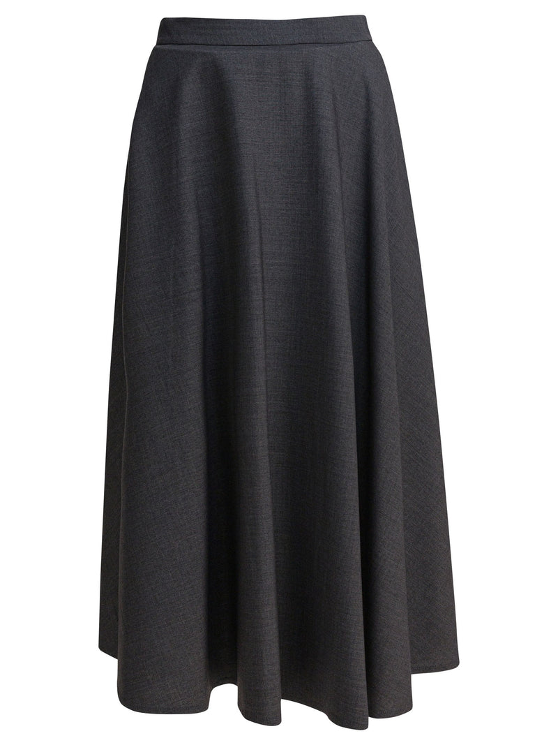 Semper Semper Falda Acampanada Gris Mujer - World Class Fashion