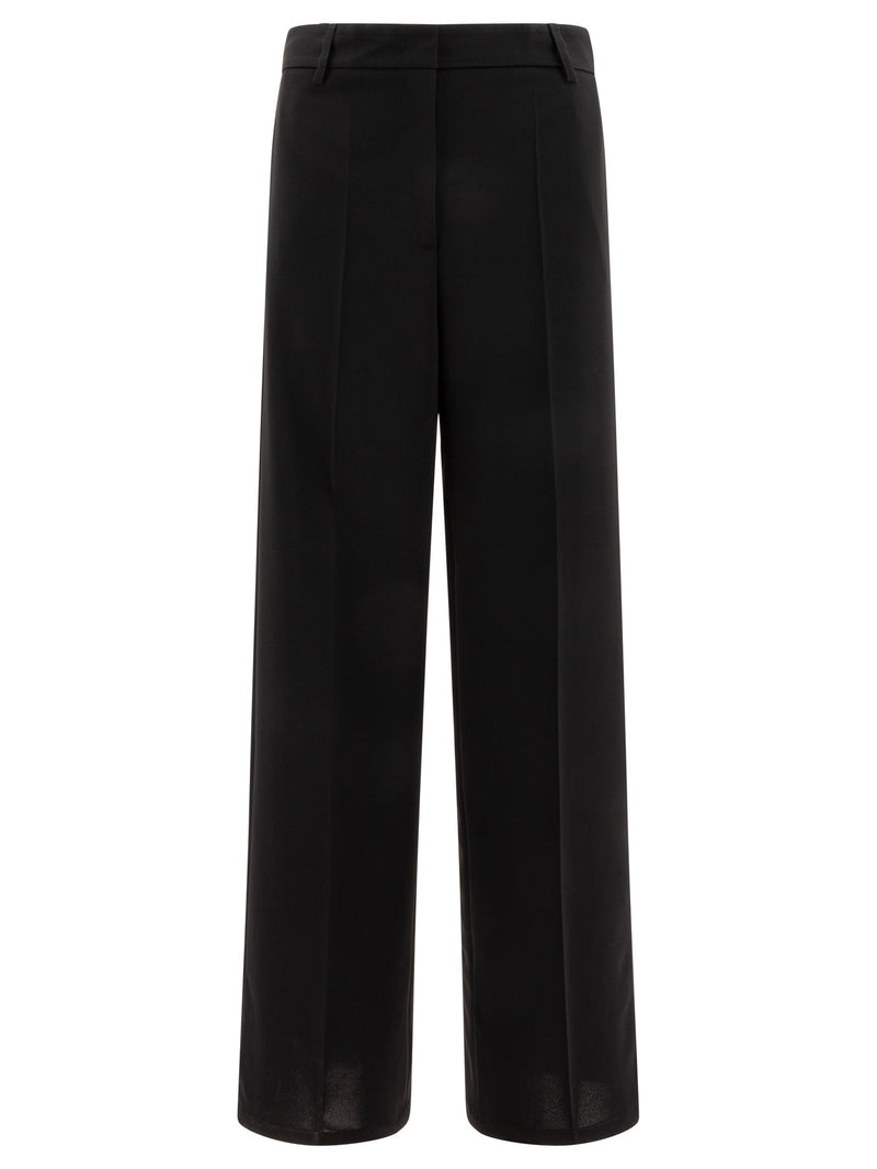 Semper Semper pantalones de corte ancho negros para mujer - World Class Fashion