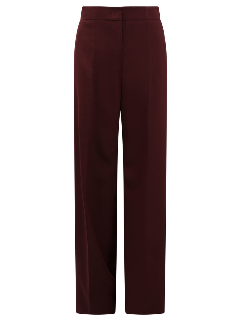 Semper Pantalones Anchos Semper Burdeos para Mujer - World Class Fashion