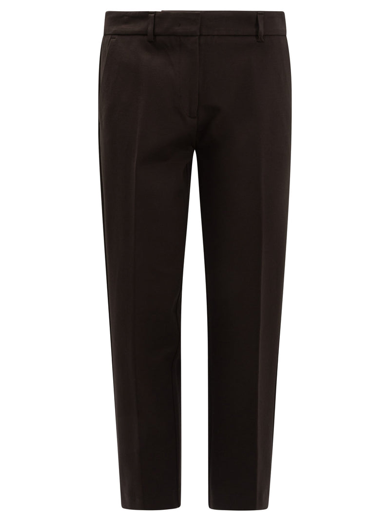 Semper Pantalones Semper Slim Fit Marrones para Mujer - World Class Fashion