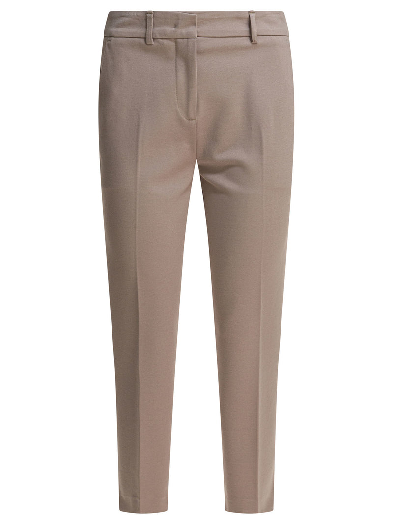 Semper Pantalones entallados Semper color beige para mujer - World Class Fashion