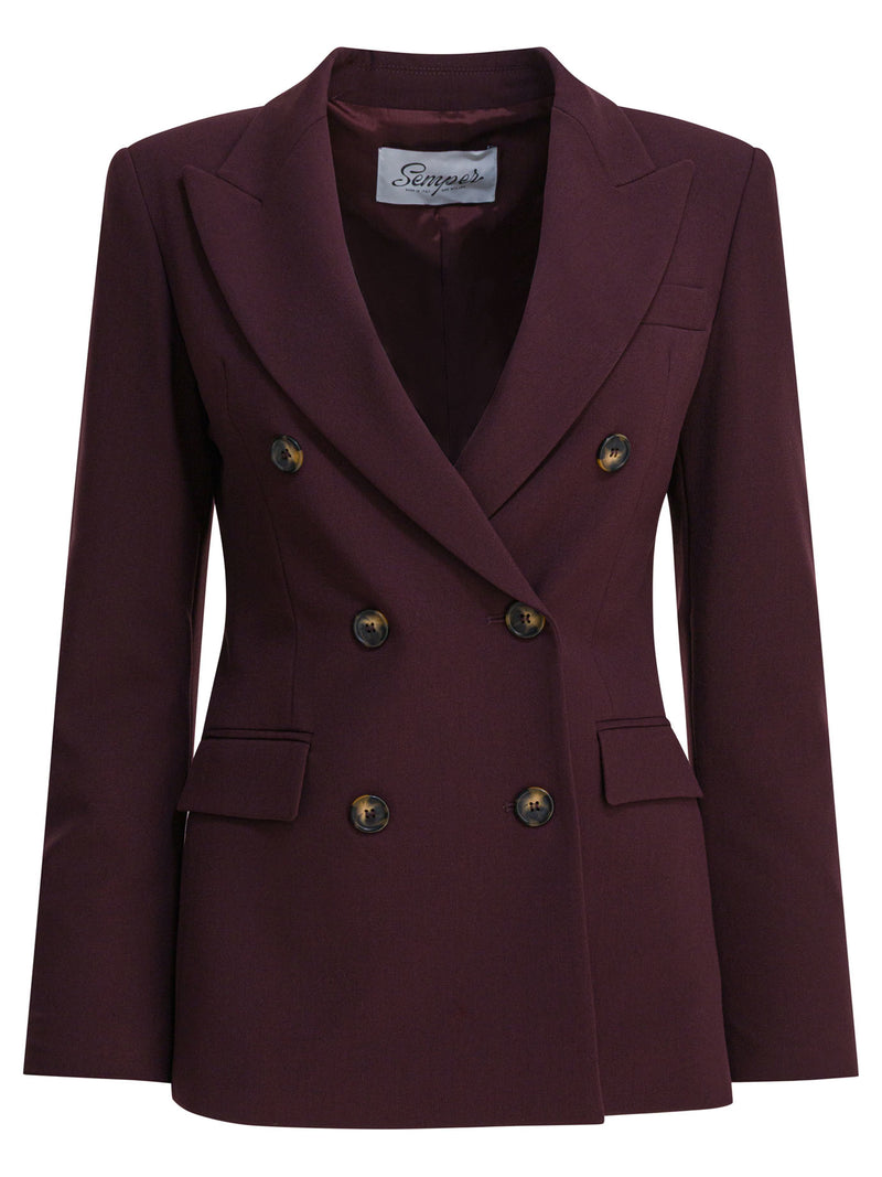 Semper Semper Balzer Cruzado Burdeos Mujer - World Class Fashion