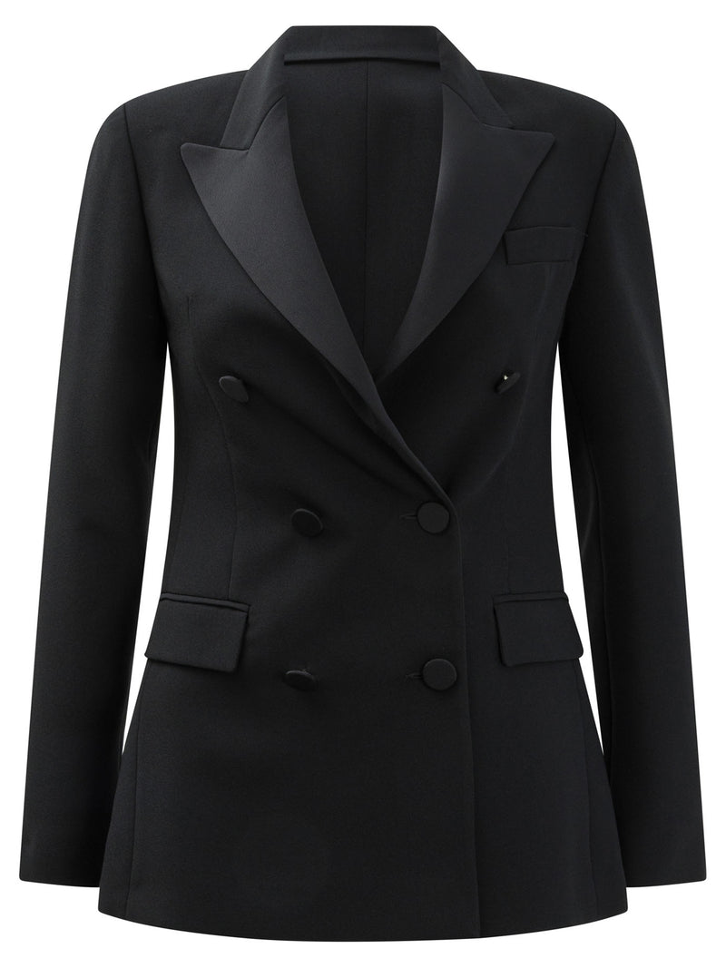 Semper Chaqueta cruzada Semper para mujer, color negro - World Class Fashion