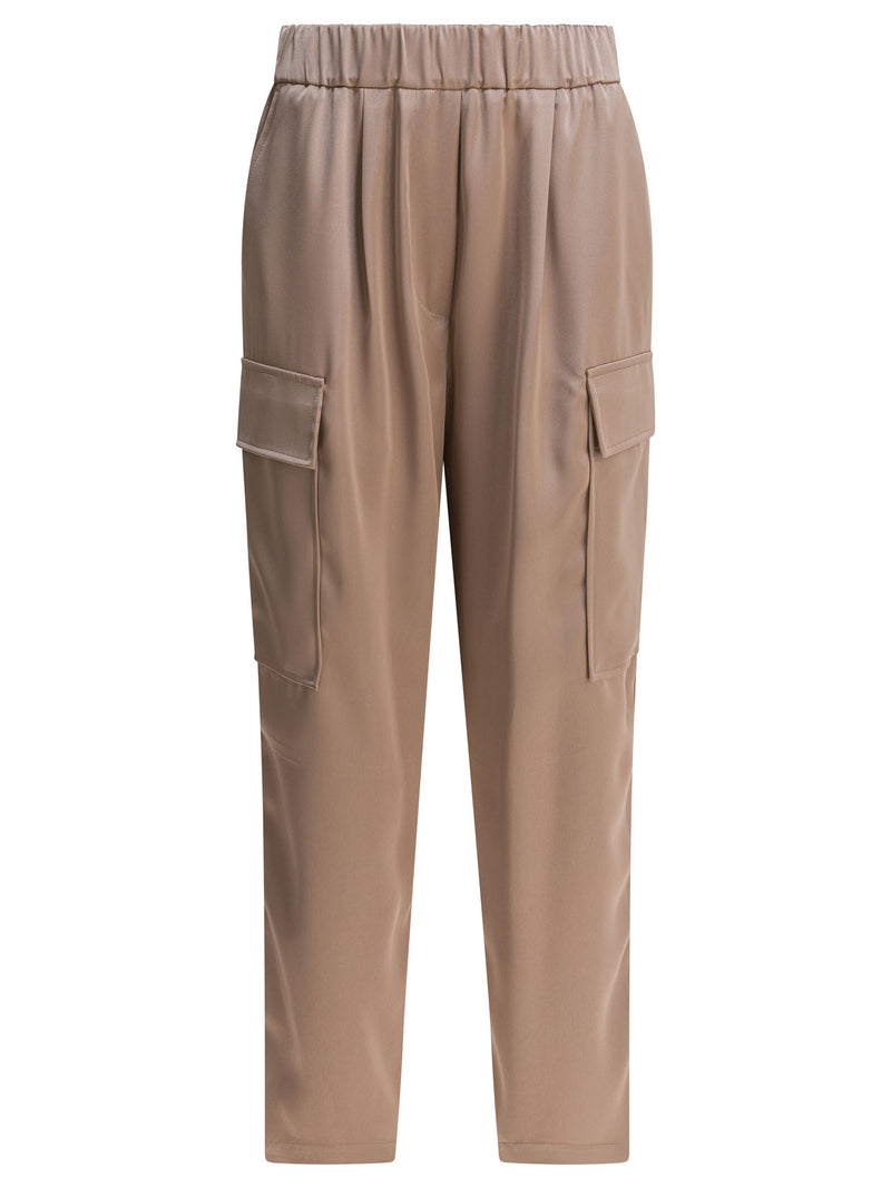 Semper Pantalones Cargo Semper Beige para Mujer - World Class Fashion