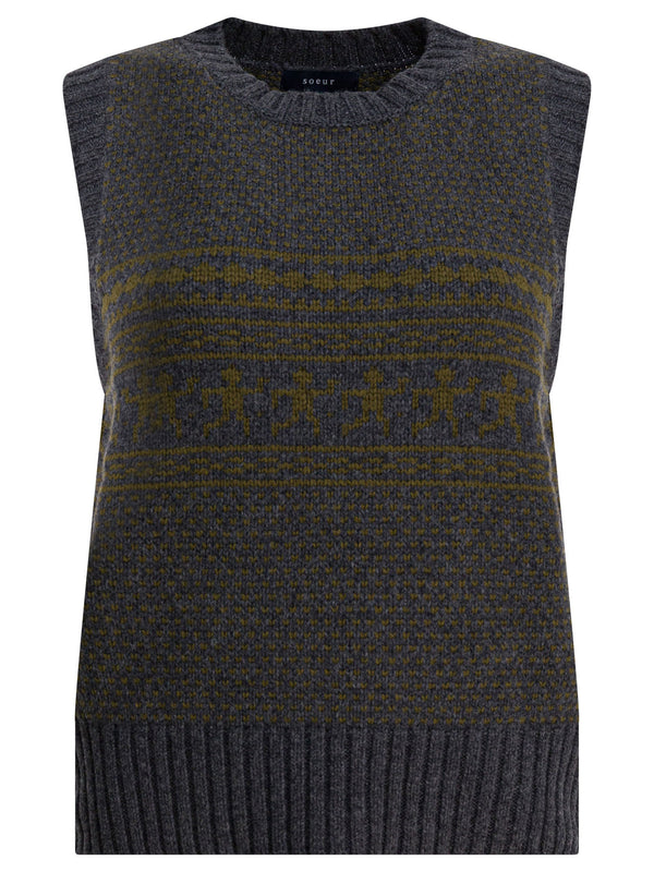 Soeur "namaste" Sleeveless Sweater