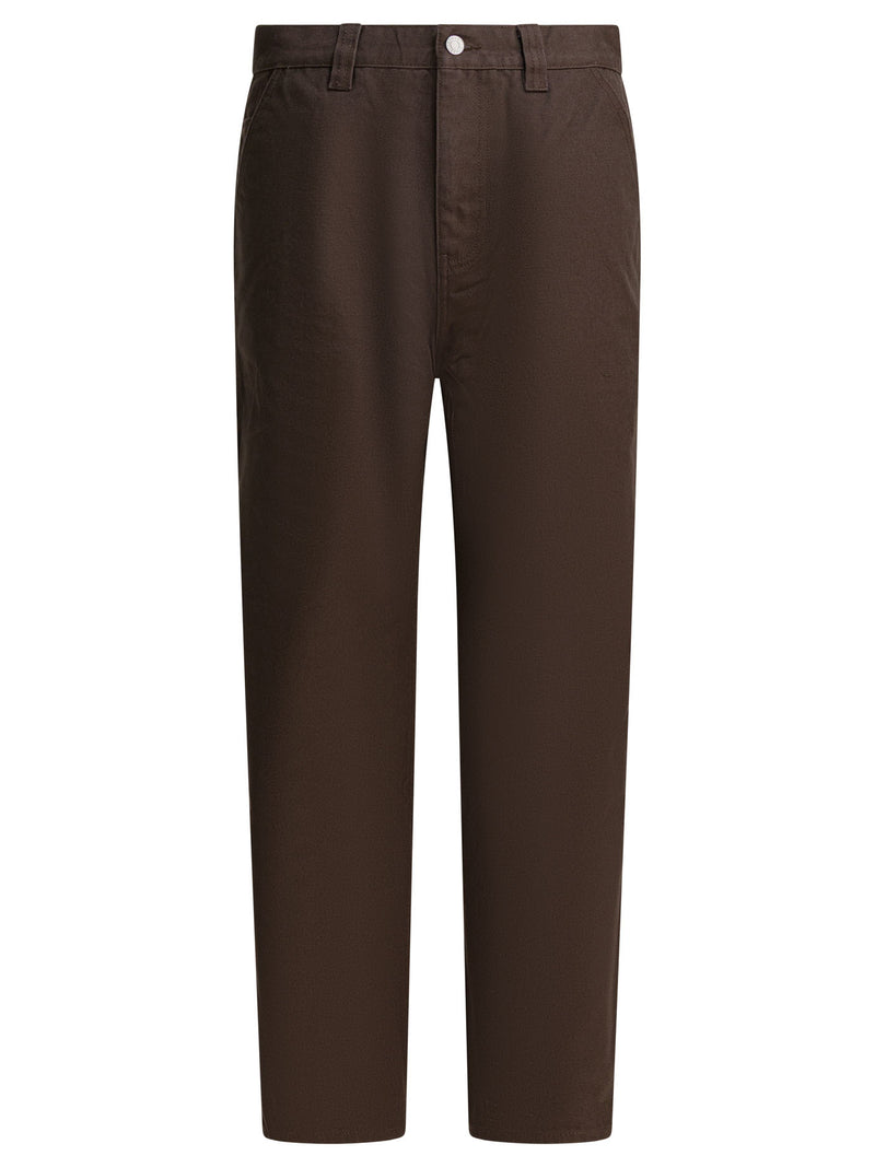 Stussy Stussy Cotton Trousers Brown Men - World Class Fashion