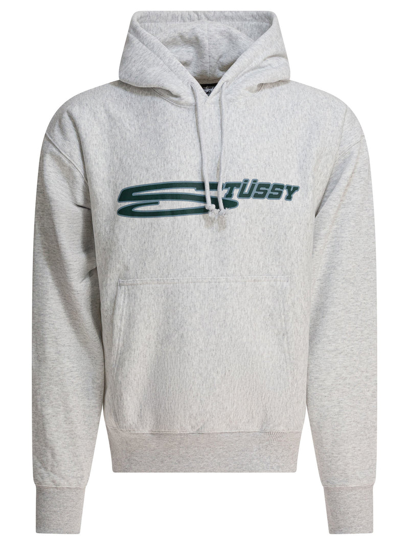 Stüssy Sudadera Stüssy de hombre color gris jaspeado y blanco - World Class Fashion