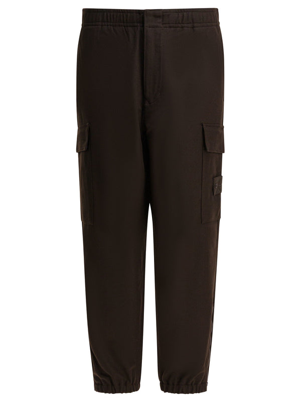 Stone Island "stone Island Ghost" Cargo Pants In Wool Flannel