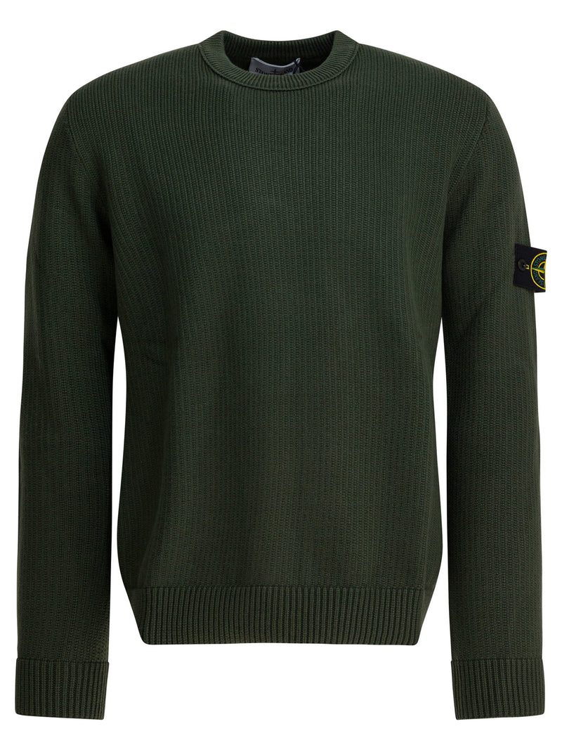 Stone Island Stone Island Men's Green Knitwear Sweater - World Class Fashion