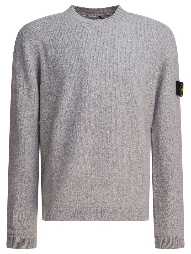 Stone Island Stone Island Wool Crewneck Knitwear Grey Men - World Class Fashion