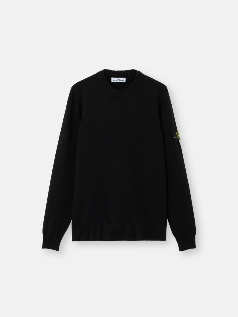 Stone Island Stone Island Wool Crewneck Knitwear Black Men - World Class Fashion