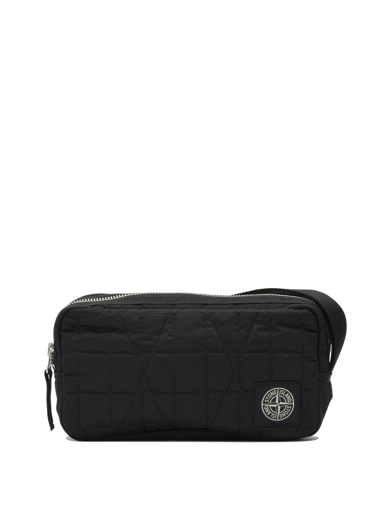 Stone Island Stone Island Men's Black Polyamide Beauty Case - World Class Fashion