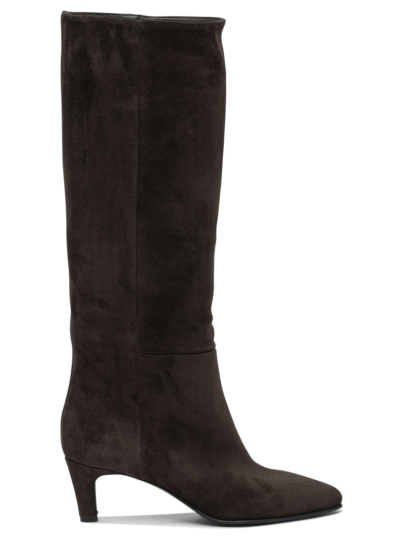 Strategia Botines Strategia A5990 de Piel de Terciopelo Marrón - World Class Fashion