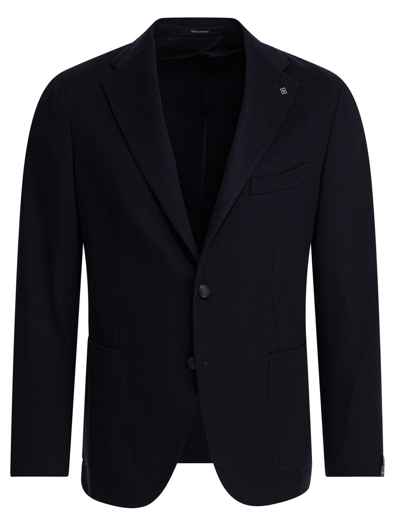 Tagliatore Tagliatore Wool Nylon Jacket Blue Men - World Class Fashion