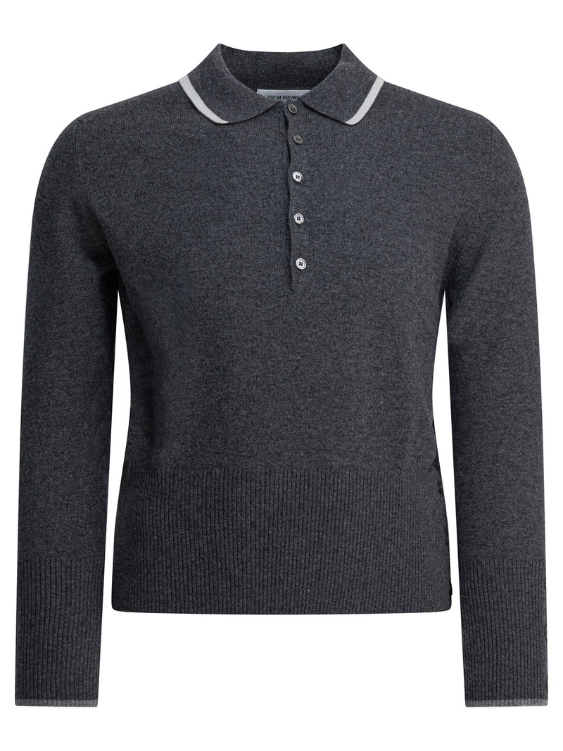Thom Browne Thom Browne 65 Polo Shirt Black - World Class Fashion