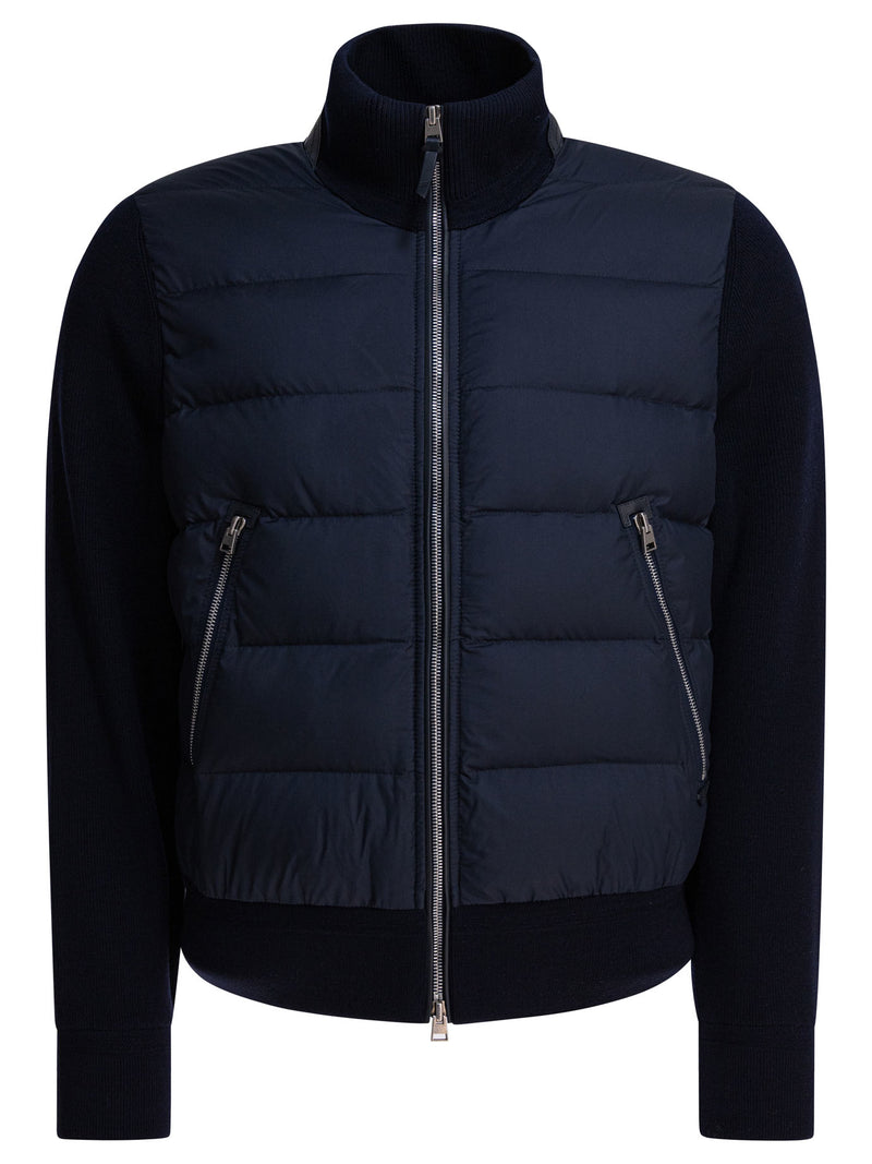 Tom Ford Tom Ford Nylon Wool Short Down Jacket Blue - World Class Fashion