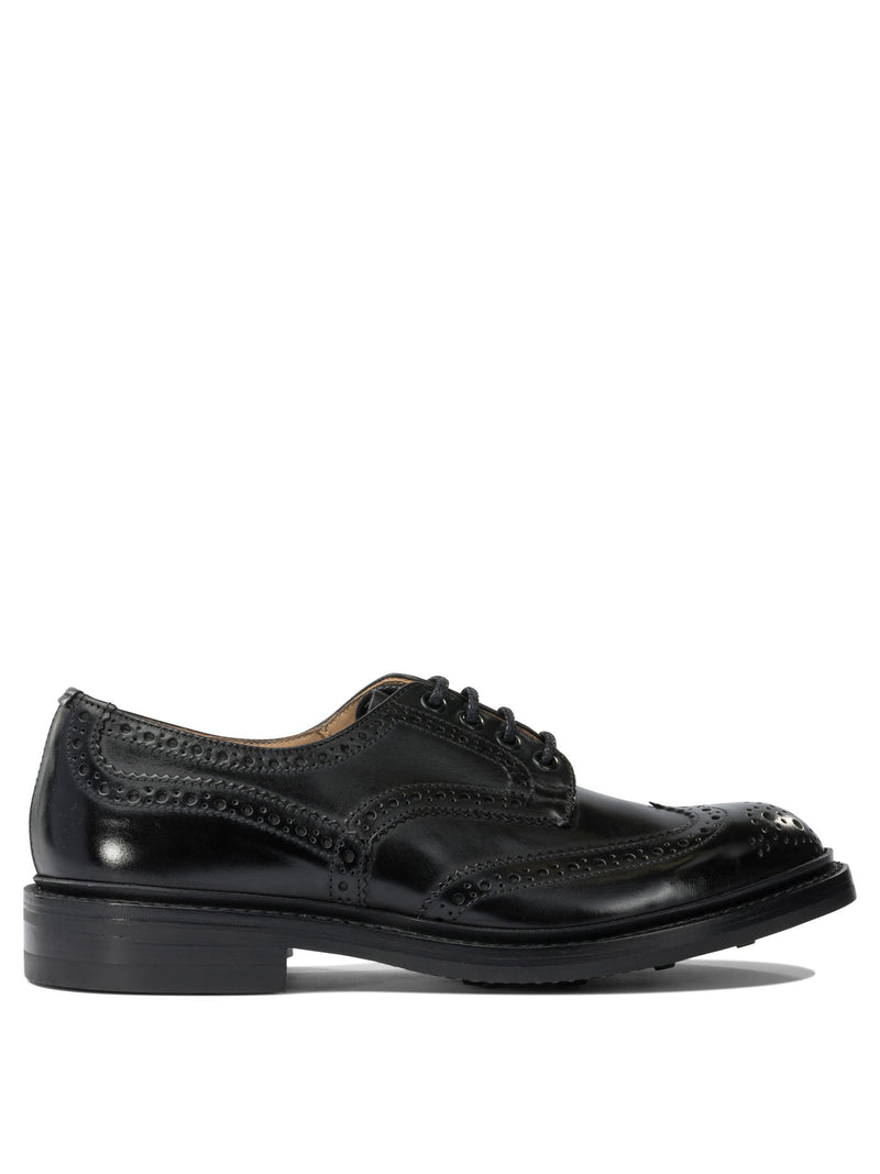 Tricker'S Zapatos Derby de Cuero Negro para Hombre Tricker'S Bourton - World Class Fashion