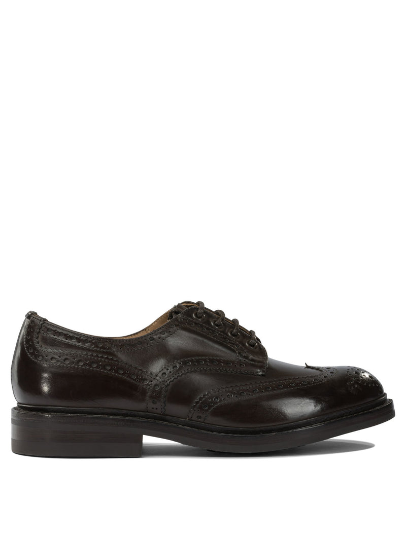 Tricker'S Zapatos Bourton Derby con cordones de cuero marrón Tricker'S - World Class Fashion